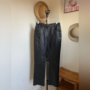Genuine Leather Pants Bloomingdales Petite size 4